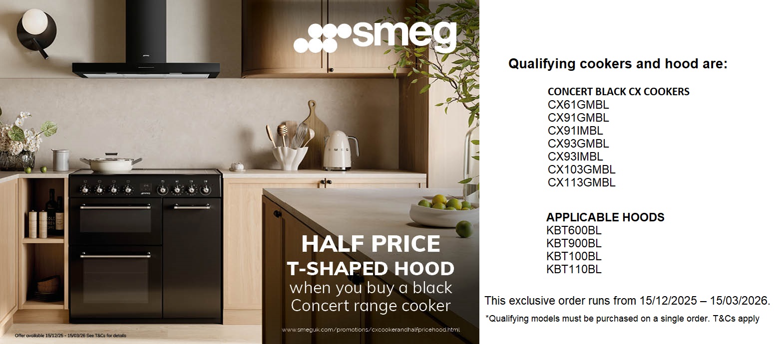 Smeg Half Price Cooker Hood Promotion* Smeg Half Price Cooker Hood Promotion*