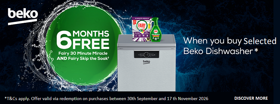 Beko Dishwasher & Fairy Promo