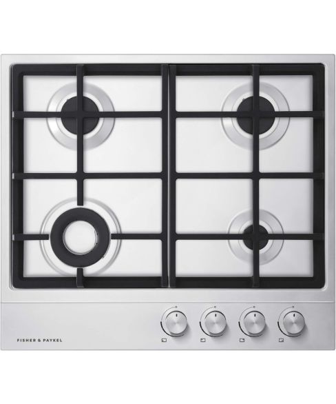 Fisher and Paykel CG604DLPX1 60cm LPG Hob, Stainless Steel
