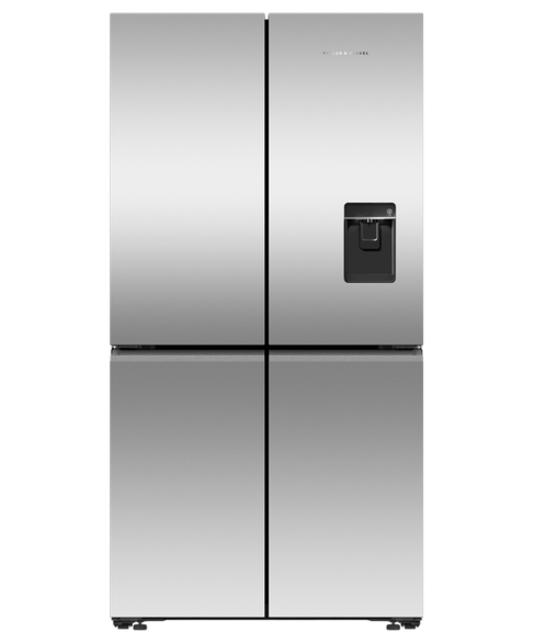 Fisher and Paykel RF605QNUVX1 90.5cm Quad Door Frost Free Fridge Freezer - Stainless Steel