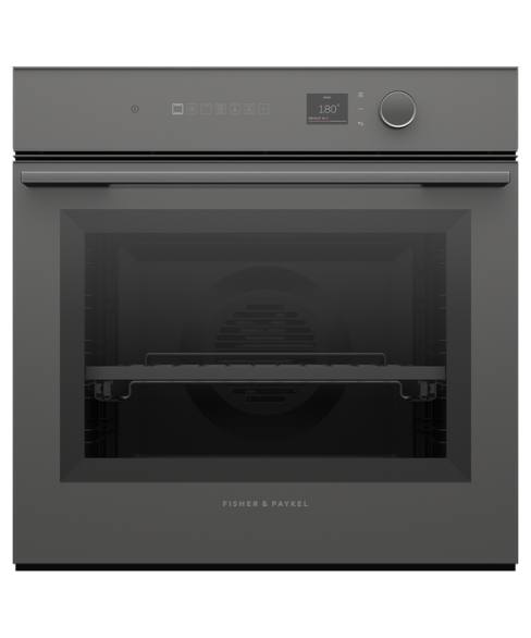 Fisher and Paykel OB60SM16PLG1 60cm Series 7 Minimal Pyrolytic Oven, 16 Function Grey A+ Rated