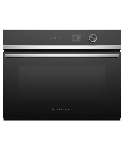Fisher and Paykel OM60NDLX1 60cm Series 7 Built In Contemporary Compact Combi-Microwave Oven, Stainless Steel