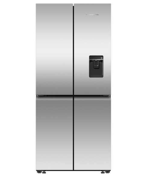 Fisher and Paykel RF500QNUX1 American Fridge Freezer, Plumbed, Stainless Steel, E Rated