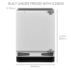 Haden HUR115L Integrated Built Under Fridge with Icebox with Fixed Hinge System