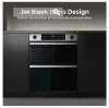 Hisense BUD714221CX Built Under Electric Double Oven - Black & Stainless Steel