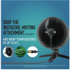 Shark FA150UK FlexBreeze TableMate Indoor to OutdoorTabletop Fan - Winter Fog