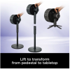Shark FA220UK FlexBreeze High-Velocity Hybrid Cordless & Corded Fan - Black