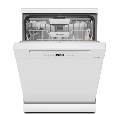 Miele G5811 SC WH Active Plus Freestanding Full Size Dishwasher In White A Rated