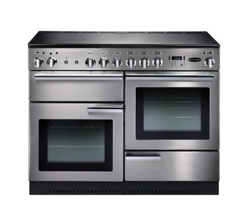 Rangemaster PROP110ECSS/C 10cm Ceramic Range Cooker Professional Plus Stainless Steel / Chrome, A Rated