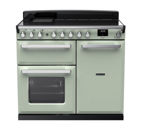 Rangemaster ESDL100EIPMNT/CM1 100cm Wide Induction Range Cooker - Mint /Chrome - A Rated