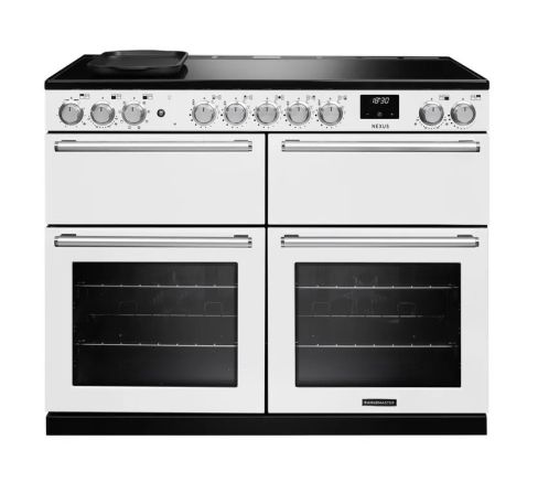 Rangemaster NEXB110EIPWHT/CM1 NEXUS BC  110cm  Range Cooker Electric Induction in  White A Rated