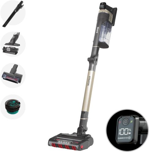 Shark IZ400UKT Stratos Cordless Stick Vacuum Cleaner - Pet Pro Model - 60 Minutes Run Time - Copper