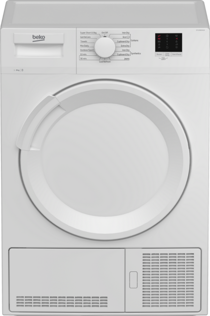Beko DTLCE80041W Freestanding Condenser Tumble Dryer