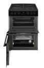 CDA CFD600MB 60cm Dual Fuel Cooker with Double Oven in Black, A Rated