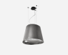 Elica JUNO-URB-ZC 50cm Wide Suspended Island Hood, Galvanised Effect A Rated