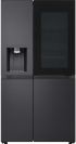 LG GSXE90EVDD 628L InstaView™ Side-By-Side American Style Fridge Freezer, Essence Black Steel