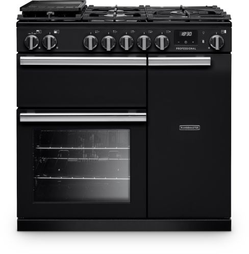 Rangemaster PR90DFPCBL/CM1 Dual Fuel Range Cooker