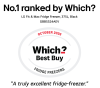LG GBBS524AEV 203cm High No Frost Fridge Freezer - Black Steel - A Rated