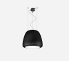 Elica DIVA-ROCK 50cm Wide Suspended Island Hood, Black A Rated