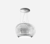 Elica INTERSTELLAR-C 70cm Wide Suspended Island Hood - Clear Crystal - A Rated