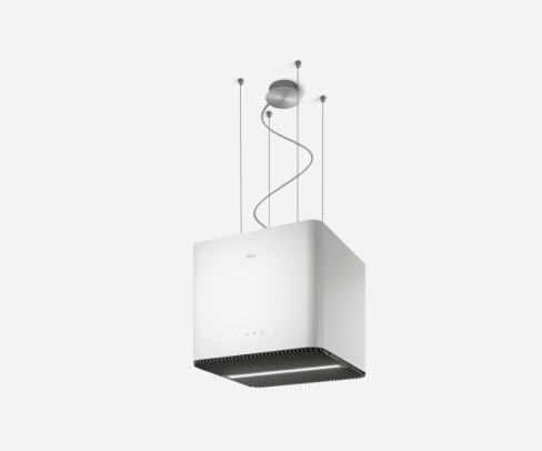 Elica PIX-WH 42cm Wide Suspended Island Hood - White - A Rated