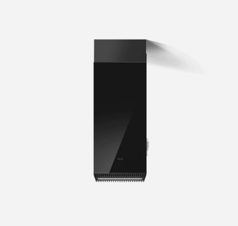 Elica HAIKU-ISL-32-BLK 30cm Wide Island Hood -Black- A Rated