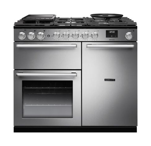 Rangemaster NEX100DFSTST/CM1 NEXUS  100cm Range Cooker Dual Fuel in  Stainless Steel A Rated