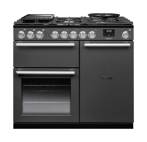 Rangemaster NEX100DFPSLT/CM1 NEXUS  100cm Range Cooker Dual Fuel in  Slate A Rated