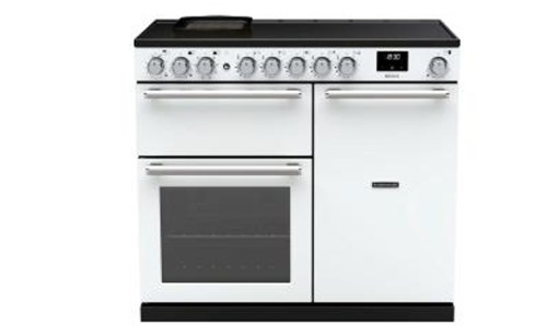 Rangemaster NEX100EIPWHT/CM1 NEXUS  100cm Range Cooker Electric Induction in  White A Rated