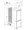 Hotpoint HPK2 5292 B4UK 178cm 70/30 Integrated Frost Free Fridge Freezer with Sliding Hinge System