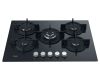 Hotpoint HGS72SBK 73cm Black Gas On Glass Hob