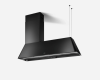 Elica IKONA-MAXXI-SS 120cm Wide Suspended Island Hood In Black A Rated