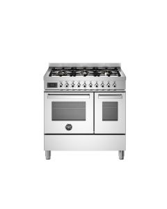 Bertazzoni PRO96L2EXT2 Professional 90cm Range Cooker Twin Oven Dual Fuel Stainless Steel