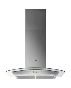 AEG DTX3840M 80cm Chimney Hood in Stainless Steel Curved Glass