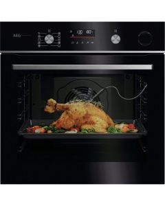 AEG GR6PB52FSB SteamCrisp Pyrolytic Built-in Oven A++ Rated