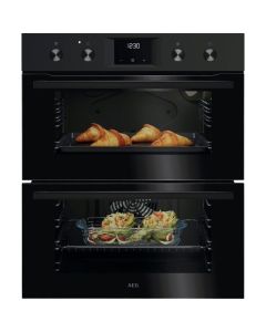 AEG OU5NU20B Built Under Double Oven in Black A Rated