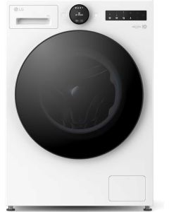 LG F4X7009TWB 9kg 1400 spin AI Direct Drive Washing Machine, White A Rated