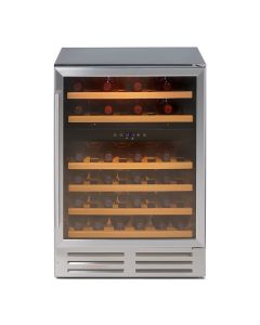 Stoves GDHA 600WC MK2 STA Stainless Steel Integrated Wine Cooler, G Rated
