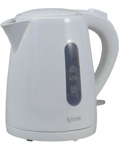 igenix IGK11022W Cordless Electric Jug Kettle, 2200 Watt Rapid Boil, 1 Litre Capacity Kettle
