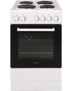 Statesman SE050SPW Freestanding Solid Plate Hob Electric Cooker
