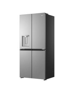 Haier HCR58S18CWMM 185cm Freestanding Multi Door Total No Frost Fridge Freezer in Platinum Inox, C Rated