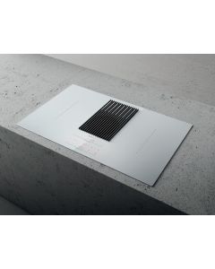Elica NT-LIBRA-WH-RC 83cm Wide Venting 4 Zone Hob - White - A Rated with 2 Bridge Zones and an Integrated Scale, Re-circulating Version
