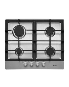 Caple C750G 59cm Wide 4 Burner Gas Hob with Cast Iron Supports - Stainless Steel