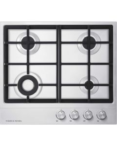 Fisher and Paykel CG604DLPX1 60cm LPG Hob, Stainless Steel