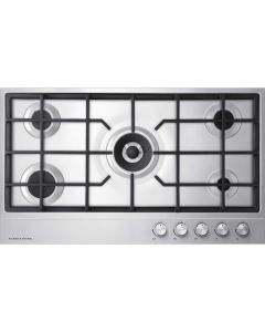 Fisher and Paykel CG905DLPX1 90cm Series 7 5 Burner Gas Hob, LPG model Steel