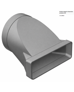 Caple 970W 150mm Rect/Round Adaptor - Megaduct 150mm component