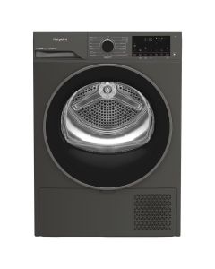 Hotpoint CHD94MGBSUK Fabric Care 9KG - 60cm Heat Pump Tumble Dryer with HomeWhiz Grey A+++ Rated