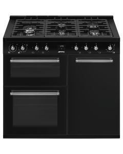Smeg CX103GMBL 100cm Concert Dual Fuel Range Cooker Black