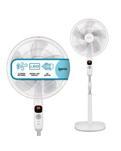 igenix DF1670 16" Pedestal Fan - White