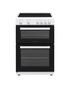 Statesman EDC60W2 60cm Wide Double Oven Electric Cooker, 4 Zones In White